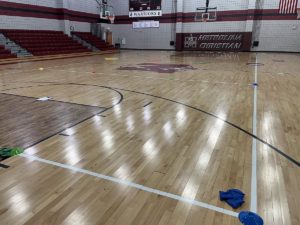 Bean Bag Toss Relay Setup Image